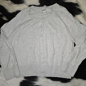 Old Navy Women's Light Gray Cardigan